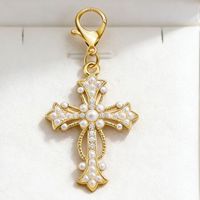 Porte-clés croix, cœur, papillon, breloque de sac, accessoires pour femmes, porte-clés de voiture, porte-monnaie