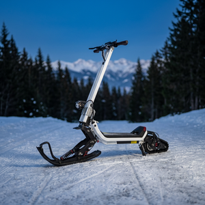 Trottinette électrique auto-équilibrante G63 SnowTrack, moteur brushless 1500W, pneus pleins, guidon réglable, cadre en aluminium, 150 kg - Product Image 2