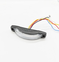10-30V 180 grados cabeza de luz de flash ambulancia led luces estroboscópicas DE EMERGENCIA luz delantera
