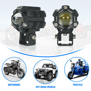 <span class=keywords><strong>Feux</strong></span> de conduite LiuHJG pour <span class=keywords><strong>moto</strong></span> 12-80V avec ventilateur Dissipation thermique rapide Lumière auxiliaire Double couleurs Lumières supplémentaires - Product Image 5