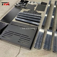 2025 juego de personalización Simulador de Conducción de carreras marco de aluminio 40160 perfil de aluminio negro para plataforma de carreras sim