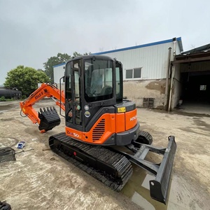 Used Hitachi Zaxis 50u Compact <b>Excavator</b> 2020 Model 12 Ton Orange Track Type Construction <b>Machinery</b> 0.4m Bucket Capacity - Product Image 1