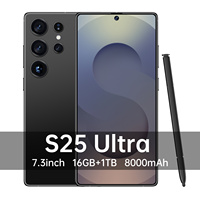 Nouveau modèle 2025 S25 Ultra Téléphone Version Globale 16 Go + 1 To Android 14.0 Smartphone Débloqué Caméra Arrière 108 MP Résolution d'écran 2K