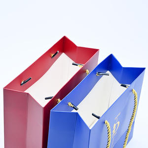 Tea Hand bag High-End Red Handheld Drawer Gift <b>Box</b> Medium Cosmetic <b>Empty</b> Recyclable Customizable Paperboard Stamping Print - Product Image 2