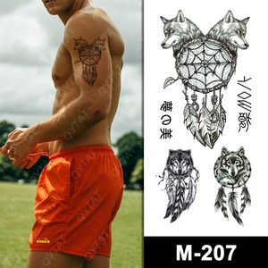 Tatouages temporaires cosmétiques à transfert d'eau, motifs colorés pour hommes et femmes, pour fêtes d'été, vente en gros - Product Image 4
