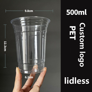 98 Caliber PET Disposable Cold <b>Drink</b> <b>Cups</b> Wholesale Thickened Coffee <b>Cups</b> with Lids Custom for Latte Milk Tea Business - Product Image 4