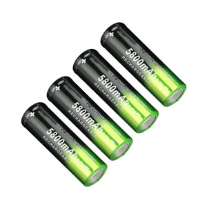18650 Li-Ion Rechargeable <b>Battery</b> 5800mAh <b>3.7V</b> Green Cylindrical Lithium Ion <b>Battery</b> For Flashlight - Product Image 3