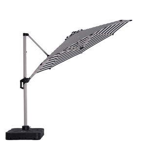Sombrilla de Jardín Personalizada de <span class=keywords><strong>3m</strong></span>, Sombrilla de <span class=keywords><strong>Patio</strong></span> <span class=keywords><strong>Cantilever</strong></span> de Aluminio para Exteriores con Panel Solar - Product Image 1