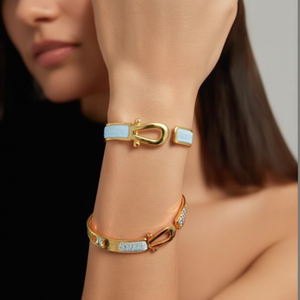แหวนแฟชั่น สแตนเลสสตีล 316L ชุบทอง PVD ทนทาน ปรับขนาดได้ ดีไซน์สวยงาม - Product Image 3