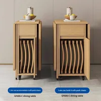 Klappbarer Massivholz-Esstisch für Kleine Wohnungen Rechteckige Form Song-Dynastie Design Esszimmermöbel