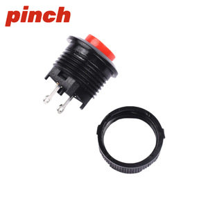 Pinch Push <b>Button</b> Switch 14mm 1NO Screw Terminal Self Resetting Green Plastic IP40 - Product Image 3