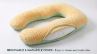 Oreiller de maternité et de grossesse ergonomique en U pour le soutien lombaire et dorsal, idéal pour dormir sur le côté, doux et confortable, 120x70cm, 1-1.5kg