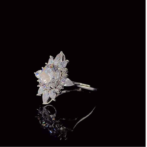 เครื่องประดับเพชรแล็บโกรนทรงกลมเจียระไนแบบบริลเลียนท์ ทองคำ 14K ชุบทองคำแท้ ได้รับการรับรองจาก IGI สำหรับผู้หญิง เครื่องประดับหรูหราทันสมัย - Product Image 1