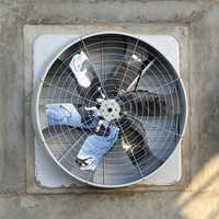 Elektrischer Dach-Axialventilator 220V-415V SMC Glasfaser FRP Stahlflügel Kugellager Wand-/Fenstermontiertes Belüftungssystem