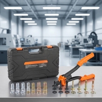 Kit d'outils de réparation réseau professionnel avec pince à sertir RJ45 RJ11 RJ12, testeur de câbles LAN, dénudeur de fils, étui rigide OEM