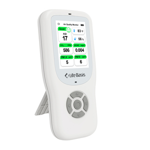 Moniteur de qualité de l'<span class=keywords><strong>air</strong></span> domestique 10 en 1 Mini Moniteur de qualité de l'<span class=keywords><strong>air</strong></span> intérieur PM2.5 <span class=keywords><strong>PM10</strong></span> TVOC CO2 Formaldéhyde Pollution atmosphérique - Product Image 1