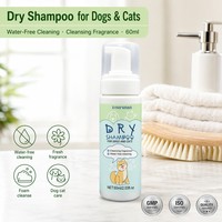 ZouRunAn Shampoing Sec pour Animaux 60ml Mousse Nettoyante Sans Eau pour Chiens et Chats Vente en Gros OEM ODM OBM Achat en Vrac Distributeur