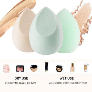 مجموعة اسفنجة مكياج جديدة على شكل بيضة خلاط أدوات بودرة كريم سائل أساس مزج مستحضرات التجميل تطبيق الوجه نفخة - Product Image 6
