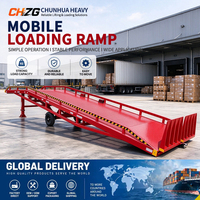 Rampe de chargement robuste à hauteur réglable, rampe de déchargement montée sur fosse, rampe de chargement de conteneurs de 40 pieds, fabrication OEM