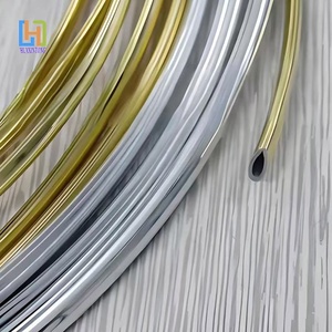 Độ bóng cao Vàng và Bạc tự dính U hình dạng linh hoạt nhựa PVC cạnh TRIM Strip - Product Image 1