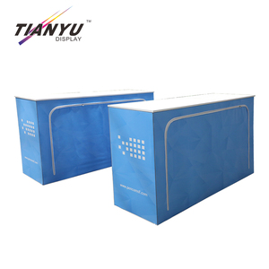 Dịch vụ khách hàng truy cập thiết kế quần áo triển lãm đứng thương mại phổ biến nhôm bàn tiếp tân - Product Image 4