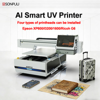 Dernier modèle d'imprimante jet d'encre UV grand format 6090 avec positionnement visuel CCD et tête d'impression I3200 pour métal, PVC, verre, stylos