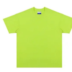 Camiseta de Cuello Redondo para Hombre, de Alta Calidad, en Poliéster/Algodón Grueso, Corte Regular, Color Personalizado, Logotipo Personalizado, Secado Rápido, en Oferta - Product Image 4