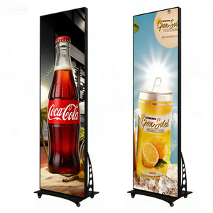 Indoor/Outdoor Super Bright 2.5mm Pixel Pitch 500cd Rectangle Menu <b>Poster</b> <b>Frame</b> Silver Customized Advertising Ultra-Thin LED - Product Image 4