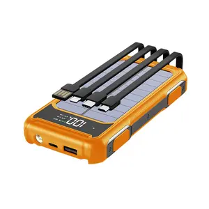 Bán Sỉ Sạc Dự Phòng Năng Lượng Mặt Trời Sạc Dự Phòng 20000Mah 30000Mah Có Màn Hình Lcd