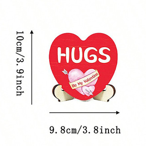 Decorazioni con Scritta 'Love Hug', Artigianato Benefico, Targa in Legno, Decorazione Murale Romantica per <span class=keywords><strong>San</strong></span> <span class=keywords><strong>Valentino</strong></span> e Laurea - Product Image 6