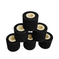 Rouleau d'encre solide à sec de bonne qualité, noir, XJ 36 mm x 32 mm, pour machine de codage, rouleau d'encre chaud pour machine de codage de date par lots