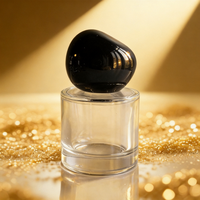 Vente en gros de flacons de parfum en verre cylindriques semi-transparents personnalisés, vaporisateur à pompe, 30 ml, 50 ml, 100 ml, boîtes d'emballage personnalisables