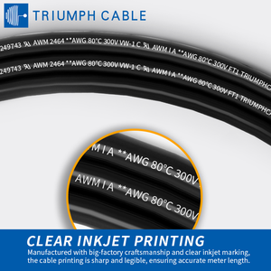 สายเคเบิล AWG UL2464 10AWG 12AWG 18AWG 22AWG 26AWG สายไฟฟ้าทองแดงแกนกลางแบบอ่อน สายสัญญาณ สายควบคุมไฟฟ้าแบบยืดหยุ่น - Product Image 4