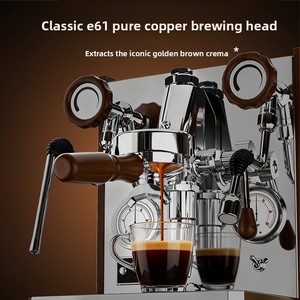 เครื่องชงกาแฟขนาดกะทัดรัดเกรดเชิงพาณิชย์ ฟังก์ชั่นคู่ สำหรับบาริสต้าที่บ้าน พร้อมหม้อต้มขนาดใหญ่ - Product Image 2