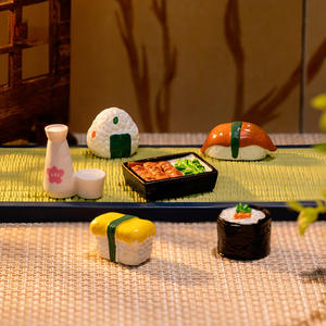 Micro Landschap Miniatuur Sets Gesimuleerde Japanse Keuken Mini Food Cafe Restaurant Kantoor Schattig Interieur Mini Hars Ornamenten - Product Image 4