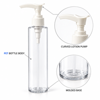 Distributeur de savon liquide 50ml 60ml 100ml 120ml avec pompe bec de canard, flacon vide en PET pour shampoing et gel douche de voyage, OEM