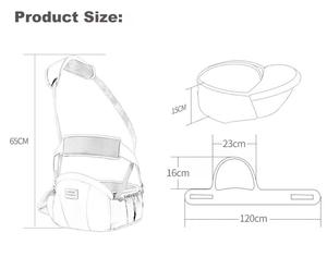שדרוג 4 ב 1 נושאת תינוק עם מושב קל משקל מתכוונן לנשימה כולל רצועות בטיחות & כיסים - Product Image 2