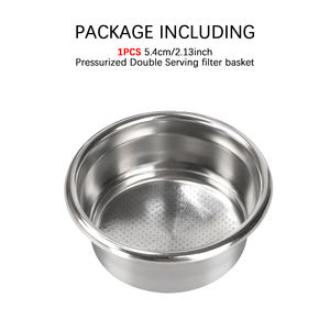 1 Filtro de Doble Pared de 54 mm Compatible con Cafeteras Breville <span class=keywords><strong>Sage</strong></span> BES870/875/880/878/890 Bambino Plus BES 500 - Product Image 2