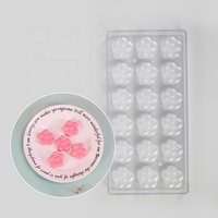 Moule en plastique DM536 pour chocolat, forme de fleur, de lèvre, d'arbre de Noël, bac à glaçons, moule en acrylique pour la décoration de gâteaux
