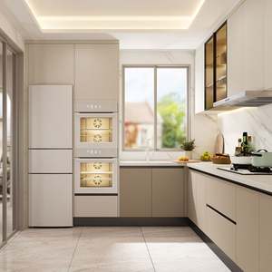 Mueble Moderno con Encimera de Cuarzo Integrada, Mueble de Cocina Abierto Personalizado para la Personalización de Toda la Casa - Product Image 4