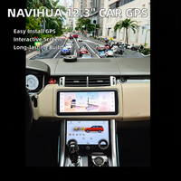 Autoradio GPS multimédia Android Navihua avec écran incurvé de 12,3 pouces pour lecteur DVD, nouveau modèle 2014-2017 Range Rover Sport
