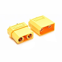 Connecteurs XT60 60A 2P ABS mâle/femelle pour modèles d'avions, drones, véhicules électriques, connecteurs à courant élevé
