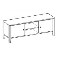 Meuble TV moderne avec table basse : Console multimédia élégante en bois pour salon