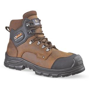 JALLATTE - 00JJE41-36 Bottes à lacets hauts marron/noir JALFIR b SAS S3 CI AN SRC-BOTTES DE SÉCURITÉ EAN 8033546322642 - Product Image 1