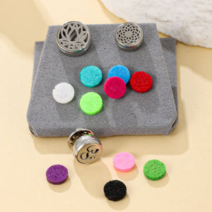 Yiwu Aceonステンレススチール小型ラウンドカスタムサインカットスクリューオープンロケットチャクラカラフルパッドディフューザーオイルブローチ - Product Image 3