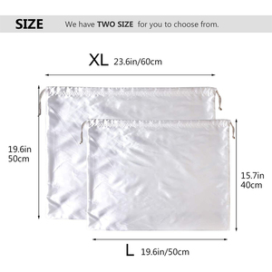Wholesale Custom Logo Luxury Dustproof Purse Shoes Storage White Large Silk Pouch Satin <b>Dust</b> <b>Bag</b> for Handbags Covers - Product Image 4