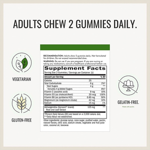 Gummies anti-stress OEM ODM avec Ashwagandha, GABA et L-Théanine pour favoriser l'apaisement de l'humeur et la relaxation, enrichies en Vitamine D3, <span class=keywords><strong>B6</strong></span> et Magnésium - Product Image 6