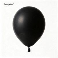 Ballons en latex résistants avec logo personnalisé imprimé directement en usine, ensemble de ballons blancs et noirs pour la décoration de fête sur le thème de la remise des diplômes
