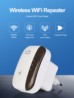 Eastech 2.4GHz Signal WiFi Extender Amplificateur Répéteur Sans Fil WiFi Internet Booster Bande jusqu'à 300 Mbps