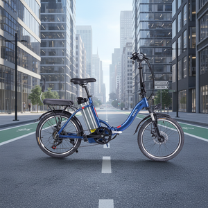 Bicicleta Eléctrica Plegable Urbana de 20 Pulgadas, 7 Velocidades, Aleación de Aluminio, Batería de Litio, Motor de Cubo Trasero, 48V 10.5Ah, Batería Dual, Freno de Disco - Product Image 1